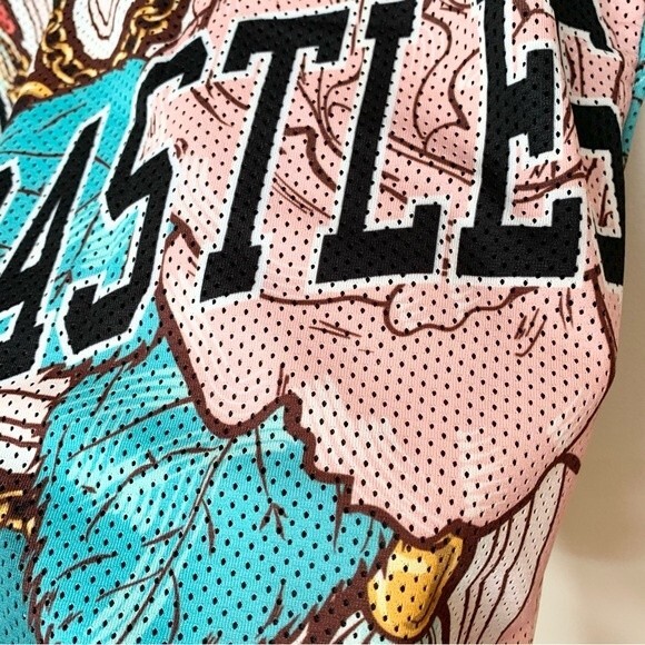 NWT Crooks & Castles Blue And Pink Floral Mesh Basketball Shorts Medium - Picture 5 of 10